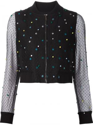 Декорированный пиджак с пайетками Mary Katrantzou. Цвет: чёрный