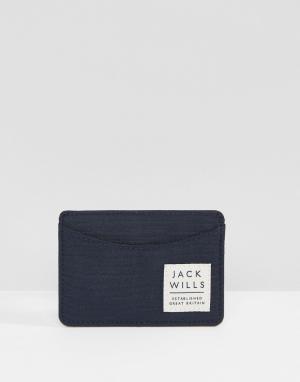 Темно-синяя нейлоновая кредитница Jack Wills. Цвет: темно-синий