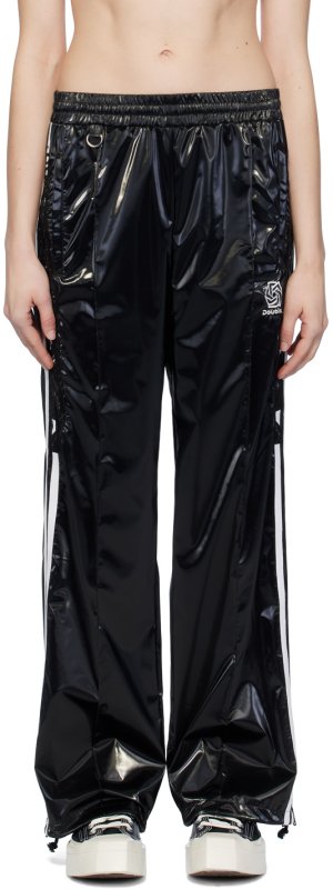 Черные спортивные брюки с вышивкой Doublet