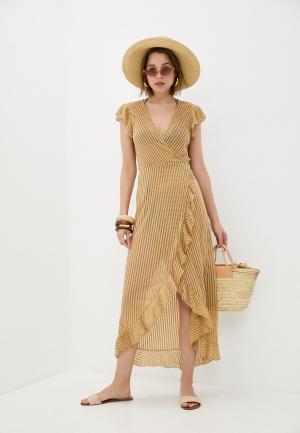 Платье пляжное Dali. Цвет: золотой