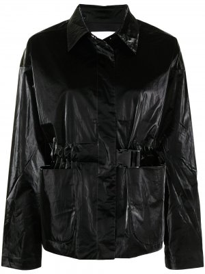 Виниловая куртка REMAIN. Цвет: черный