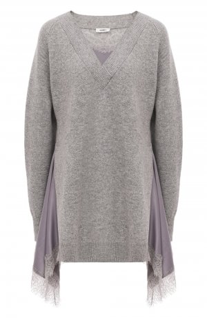 Шерстяной пуловер GOEN.J. Цвет: серый