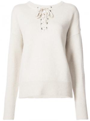 Lace-up jumper Robert Rodriguez. Цвет: белый