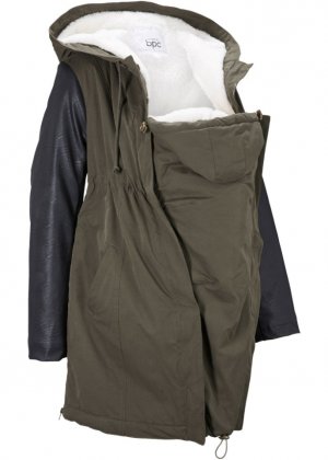 Куртка для беременных на плюшевой подкладке / новорожденных, зеленый Bpc Bonprix Collection
