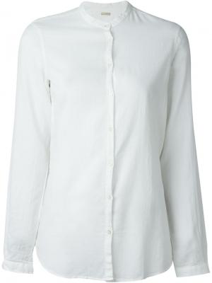 Рубашка на пуговицах без воротника Massimo Alba. Цвет: белый