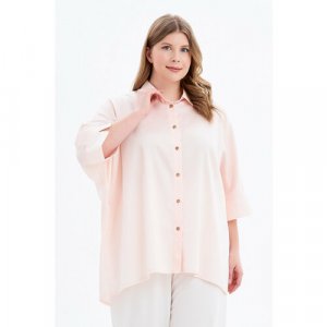 Рубашка , размер 48-52, розовый Olsi. Цвет: розовый