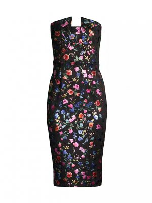 Платье-футляр Lena с цветочной вышивкой , цвет prism bloom Black Halo