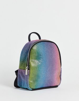 Разноцветный рюкзак с отделкой блестками Lara Skinnydip
