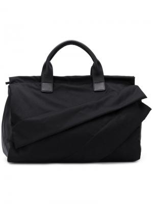 Дорожная сумка на молнии Yohji Yamamoto. Цвет: чёрный
