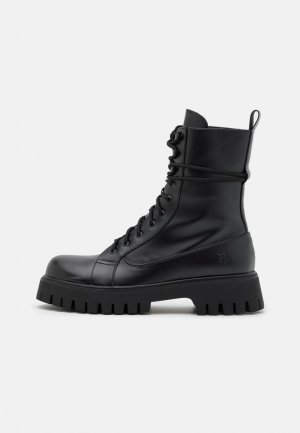 Ботильоны на шнуровке , черный Koi Footwear