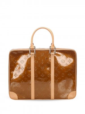Портфель pre-owned с монограммой Louis Vuitton. Цвет: коричневый
