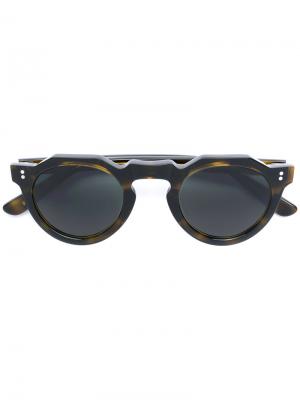 Солнцезащитные очки Pica Lesca. Цвет: коричневый
