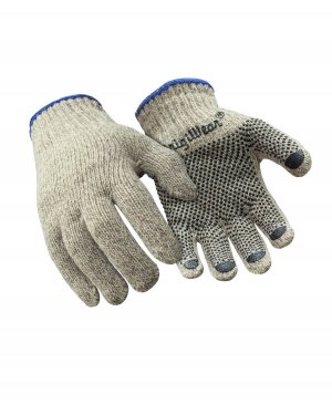 Теплые рабочие перчатки из ПВХ в горошек тряпичной шерсти (упаковка 12 пар) RefrigiWear