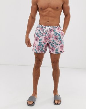 Розовые шорты для плавания с цветочным принтом Blakeshall-Розовый Jack Wills