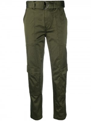 Укороченные брюки с поясом J Brand. Цвет: зеленый