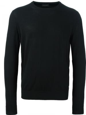 Пуловер с длинными рукавами Z Zegna. Цвет: чёрный