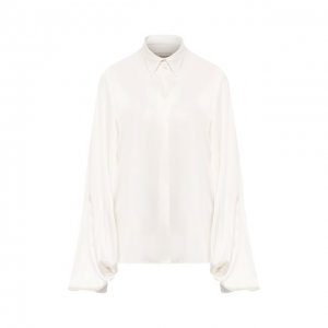 Шелковая блузка Alexandre Vauthier. Цвет: белый