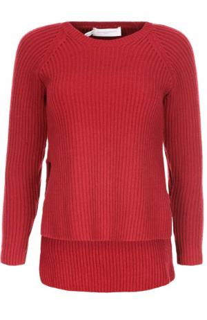 Вязаный пуловер Aquilano Rimondi. Цвет: красный