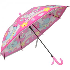Зонт-трость , розовый ЛАС ИГРАС. Цвет: розовый