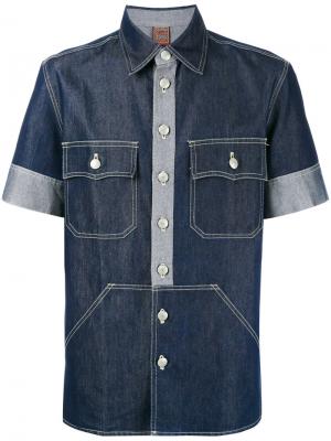 Джинсовая рубашка Jean Paul Gaultier Vintage. Цвет: синий