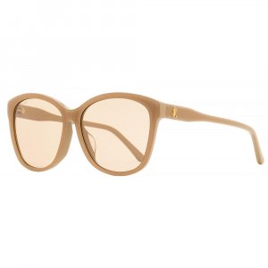 Женские солнцезащитные очки-бабочки Lidie F SK FWM2S телесного цвета с блестками 59 мм Jimmy Choo