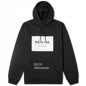 Худи Main Lab Logo, цвет Black & White Balmain