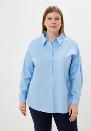 Рубашка Olsi. Цвет: голубой