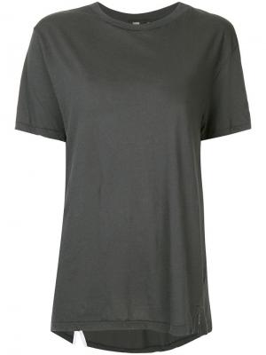 Классическая футболка Bassike. Цвет: серый