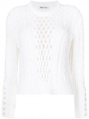 Cable knit cotton jumper Ports 1961. Цвет: белый