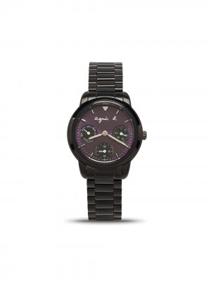Наручные часы Chronograph Solar 40 мм agnès b.. Цвет: черный