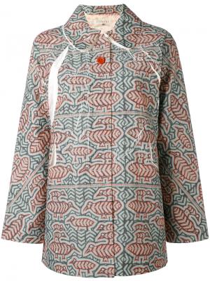 Пиджак с орнаментом на пуговицах Cotélac. Цвет: зелёный