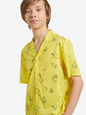 Рубашка с коротким рукавом для мальчиков , Желтый Termit. Цвет: желтый