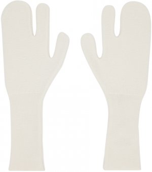 Off-White валяные вязаные перчатки MM6 Maison Margiela