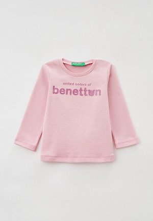 Лонгслив United Colors of Benetton. Цвет: розовый