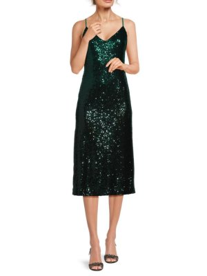 Платье миди с пайетками Evangline , цвет Green Ombre Rachel Roy