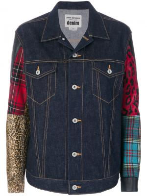 Джинсовая куртка в стиле пэчворк Junya Watanabe Comme Des Garçons. Цвет: синий