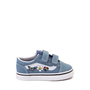 Обувь для скейтбординга Old Skool V — малышей, цвет Denim/Floral Vans
