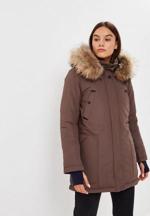 Куртка утепленная Snowimage. Цвет: коричневый