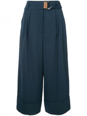 Укороченные брюки Bianca Tibi. Цвет: синий