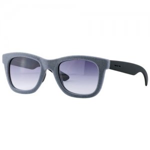 Солнцезащитные очки , вайфареры, оправа: пластик, градиентные, с защитой от УФ, серый Italia Independent. Цвет: серый