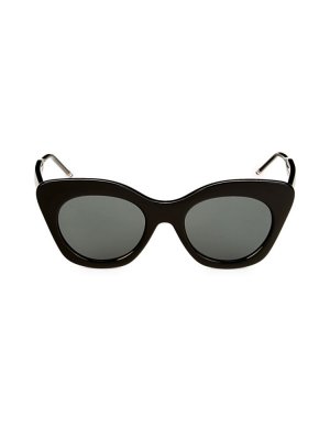 Солнцезащитные очки «кошачий глаз» 52 мм , черный Thom Browne