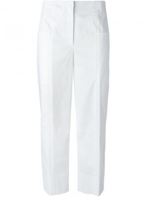 Укороченные брюки Cédric Charlier. Цвет: белый