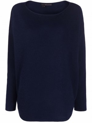 Boat-neck cashmere jumper 360Cashmere. Цвет: синий
