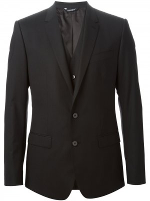Классический костюм с жилеткой Dolce & Gabbana. Цвет: черный