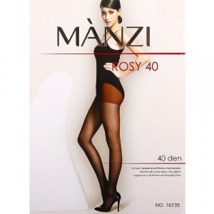 Колготки женские полупрозрачные эластичные с шортиками Black р 1/2(S) Manzi. Цвет: черный