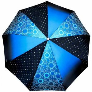 Зонт , голубой Три слона. Цвет: голубой