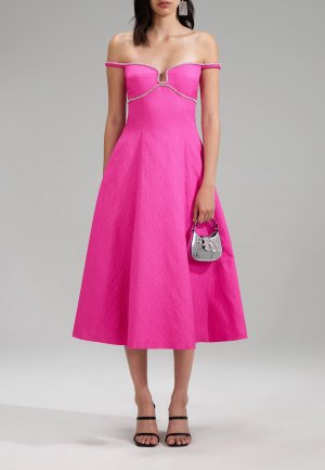 Платье SELF-PORTRAIT. Цвет: розовый