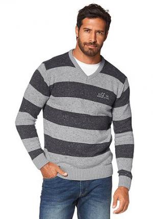 Пуловер GREY CONNECTION. Цвет: темно-серый/светло-серый в полоску