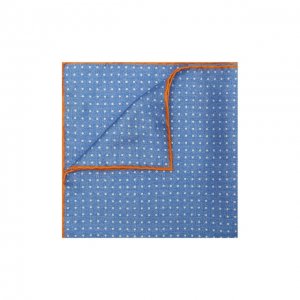 Шелковый платок Kiton. Цвет: синий