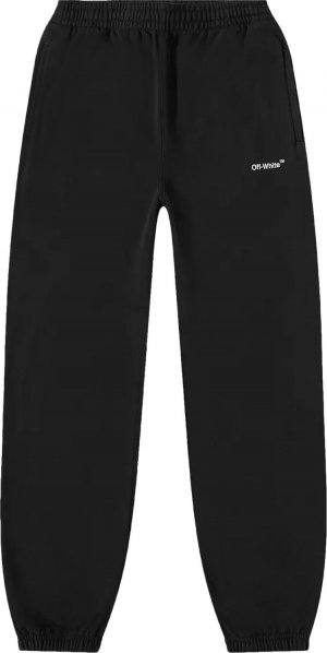 Спортивные брюки Diag Helvetica Slim Sweatpant 'Black', черный Off-White